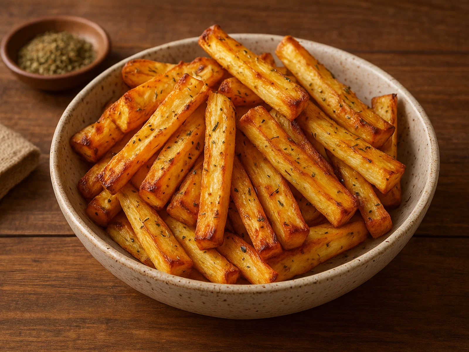 Knusprige Pastinaken-Pommes aus dem Ofen