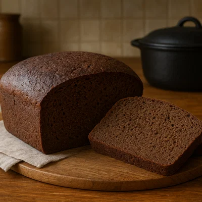 Isländisches Roggenbrot aus dem Topf (Rúgbrauð)