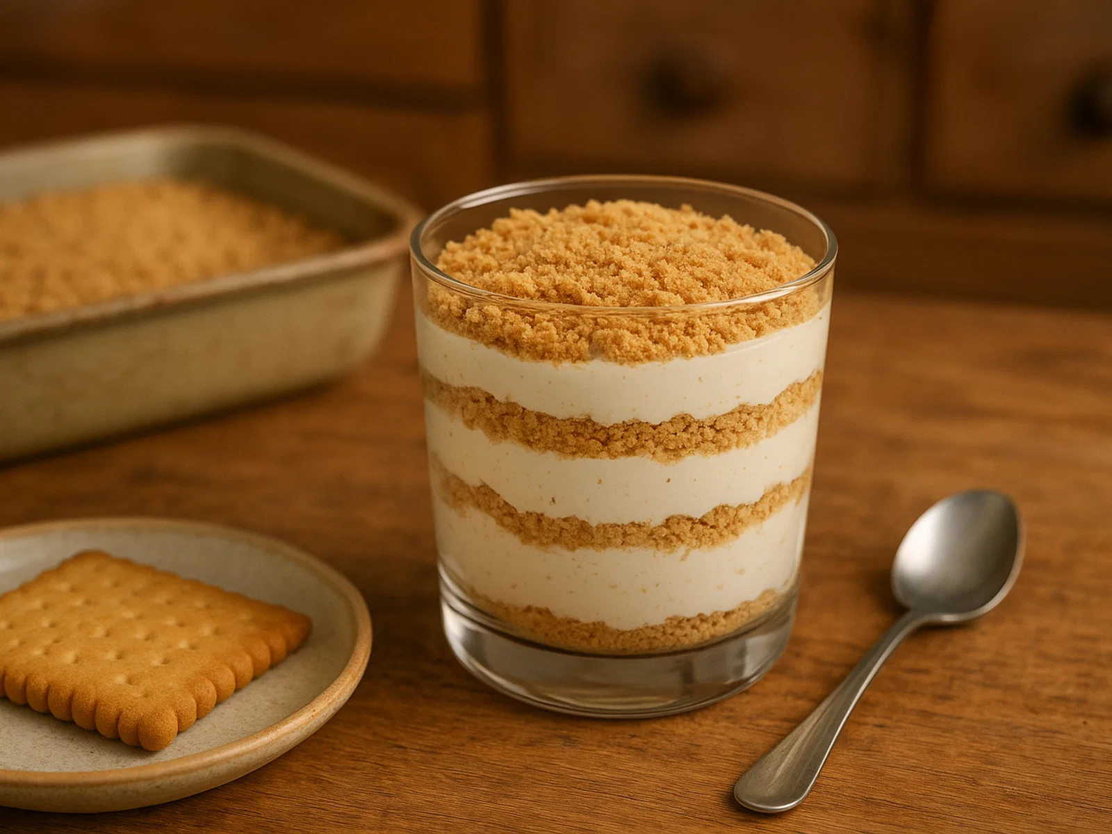 Serradura (Portugiesisches Sawdust Pudding Dessert)