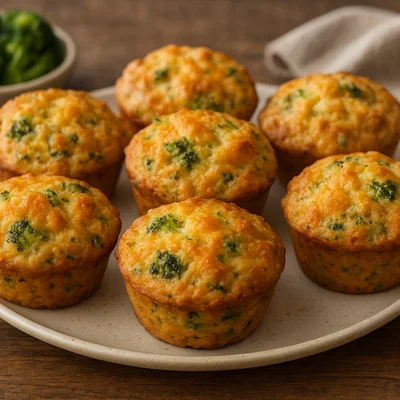 Herzhafte Brokkoli-Cheddar-Muffins