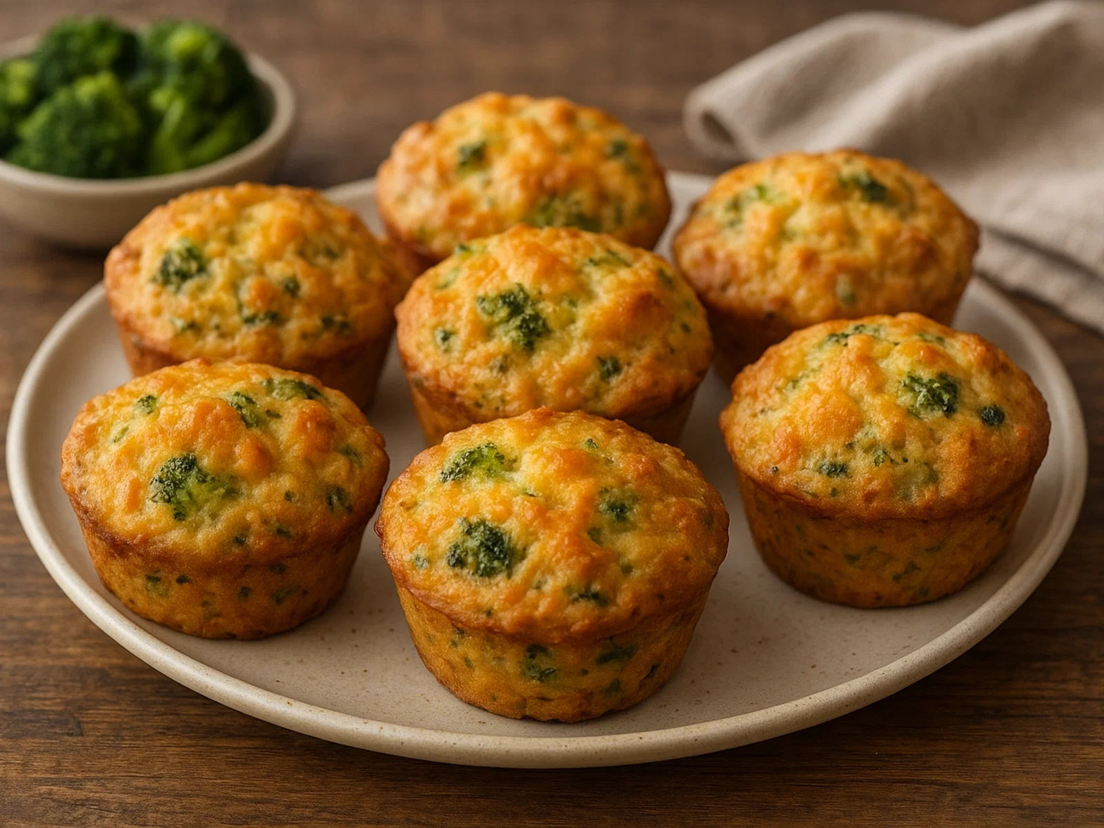 Herzhafte Brokkoli-Cheddar-Muffins