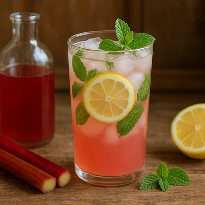 Rhabarber-Minz-Limonade