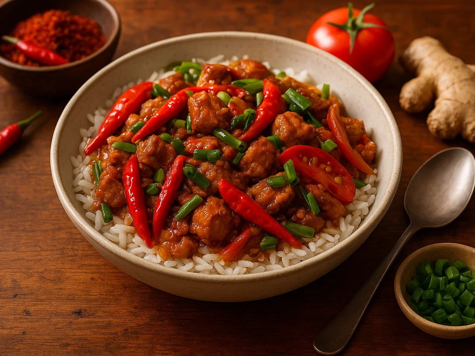 Phaksha Paa – Bhutanisches Schweinefleisch-Chili-Pfannengericht