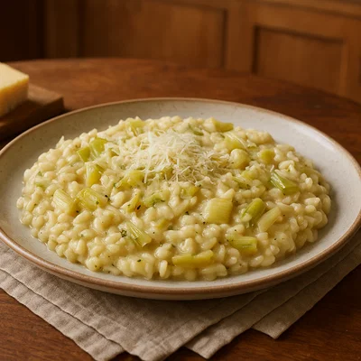 Chicorée-Risotto mit Parmesan