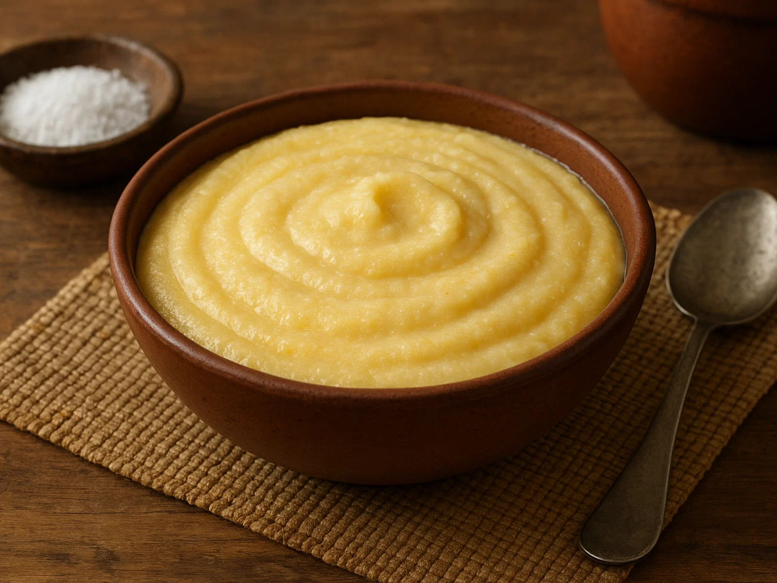 Cremiger Pap (afrikanischer Maisbrei)