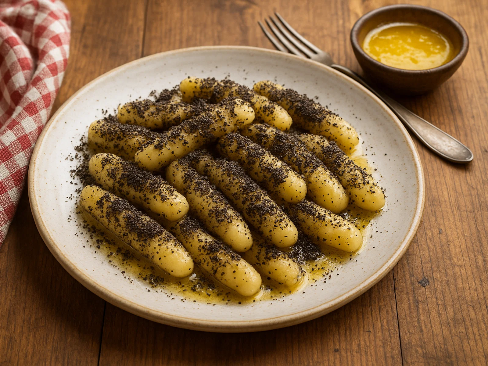 Šúľance mit Mohn und Butter