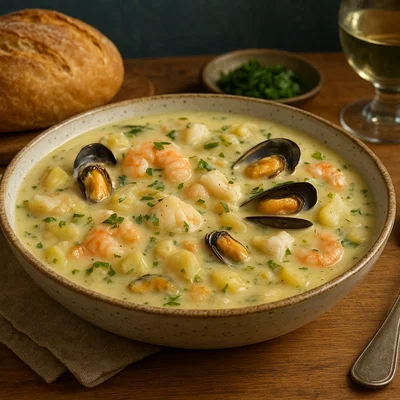Manx Seafood Chowder – Cremige Meeresfrüchte-Suppe von der Isle of Man