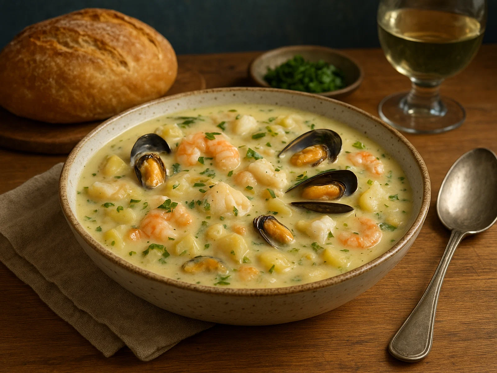 Manx Seafood Chowder – Cremige Meeresfrüchte-Suppe von der Isle of Man