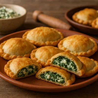 Qassatat mit Ricotta-Spinat-Füllung