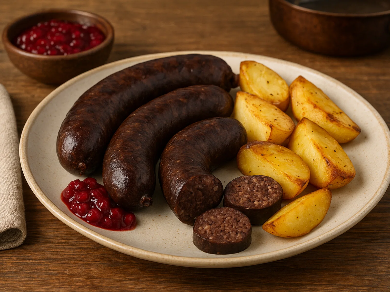 Estnische Verivorst (Weihnachtliche Blutwurst mit Gerste)