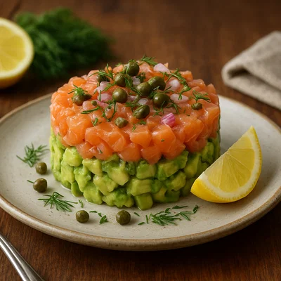 Lachs-Tatar mit Avocado