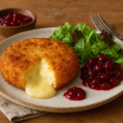 Gebackener Camembert mit Preiselbeeren