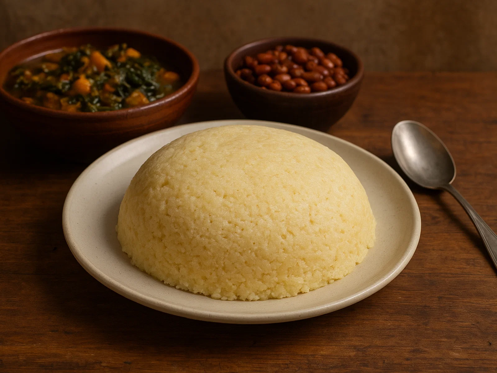 Ubugali bw'ikinyampeke (Hirse-Ugali aus Ruanda)