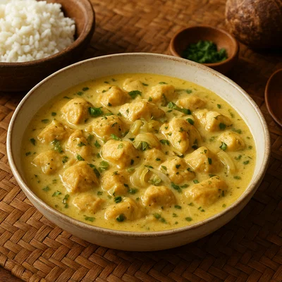 Ko e Moa – Tonganisches Hähnchen in Kokosmilch
