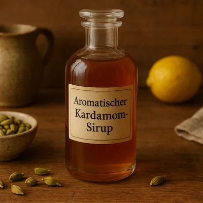 Aromatischer Kardamom-Sirup