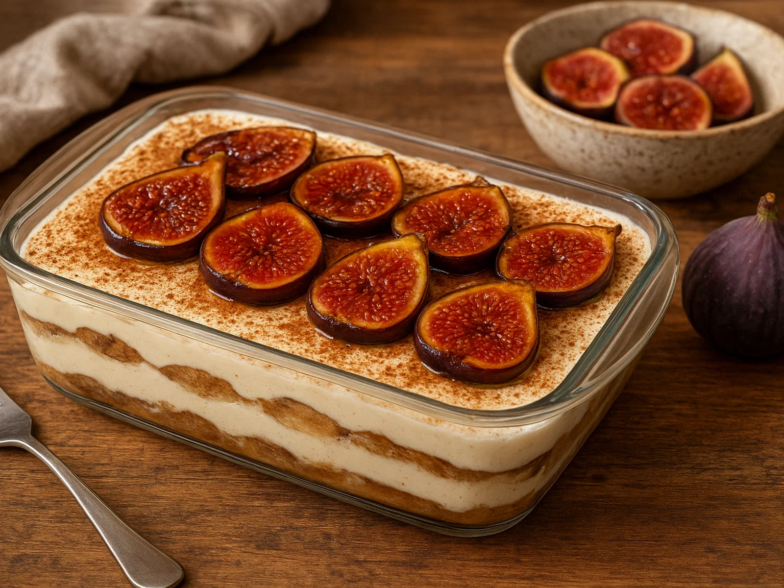 Feigen-Tiramisu mit Zimt und Vanille