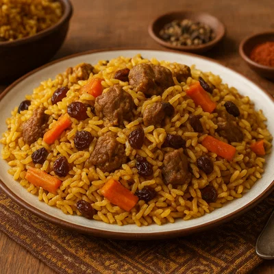 Bariis Iskukaris – Somalischer Gewürzreis mit Fleisch