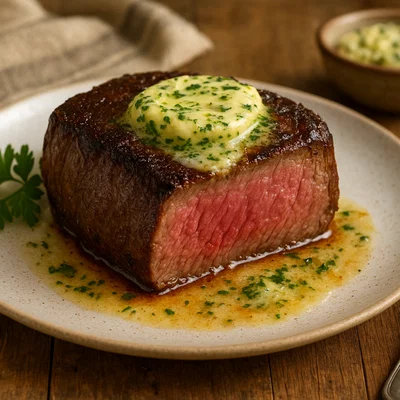 Rinderfilet mit Knoblauchbutter