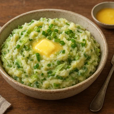 Irischer Colcannon (Kartoffelstampf mit Kohl)