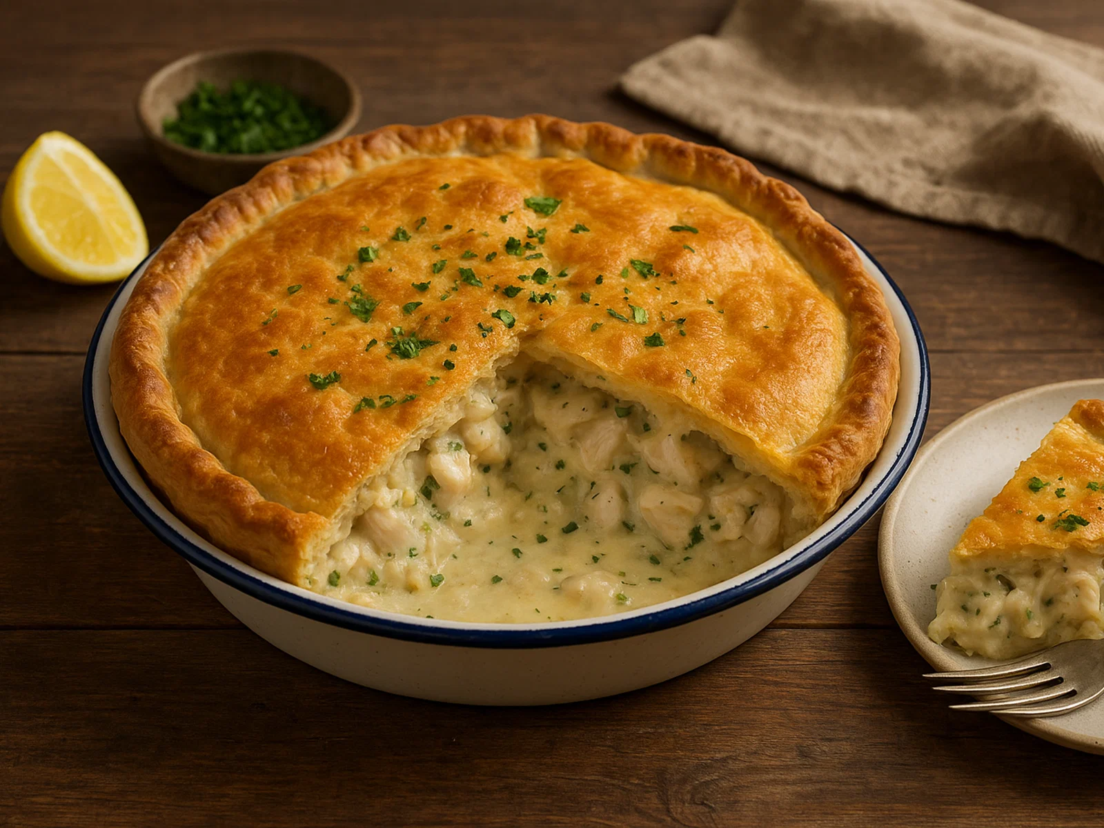 Fischpastete nach Art der Falklandinseln