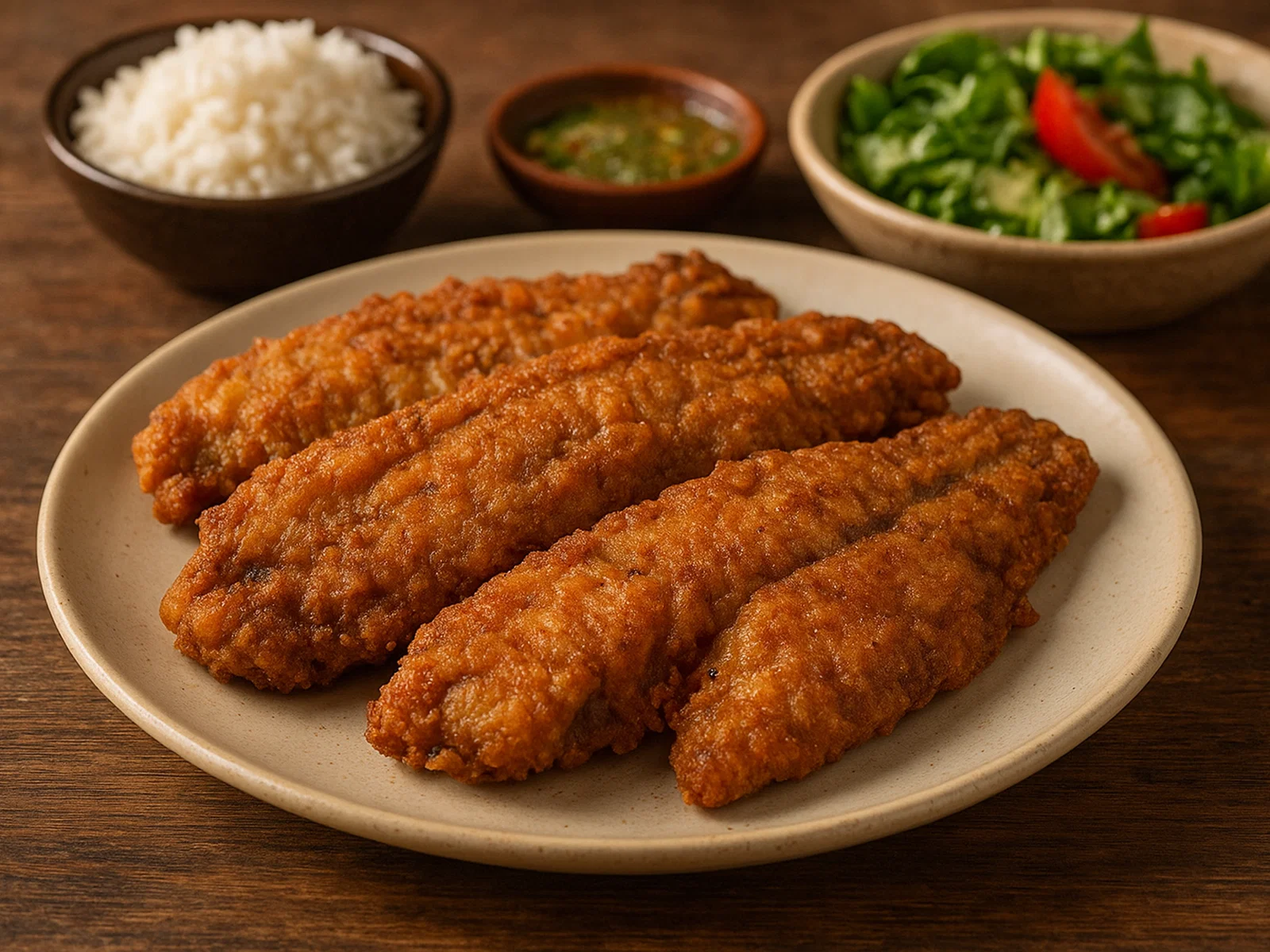 Frittierter Banga Mary (würzig-knuspriger Meeresfisch)