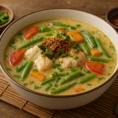 Samlor Kako – Kambodschanische Fisch-Gemüse-Suppe