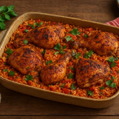 Benna – herzhaftes Gewürz-Hähnchen mit Tomatenreis