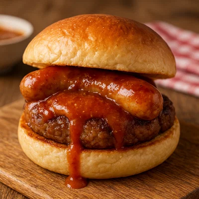 Mini Currywurst Burger