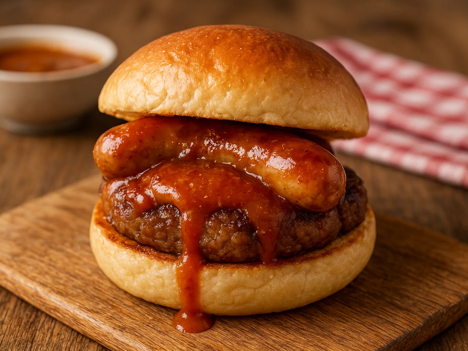 Mini Currywurst Burger