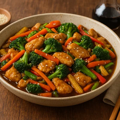 Chop Suey mit Huhn und knackigem Gemüse