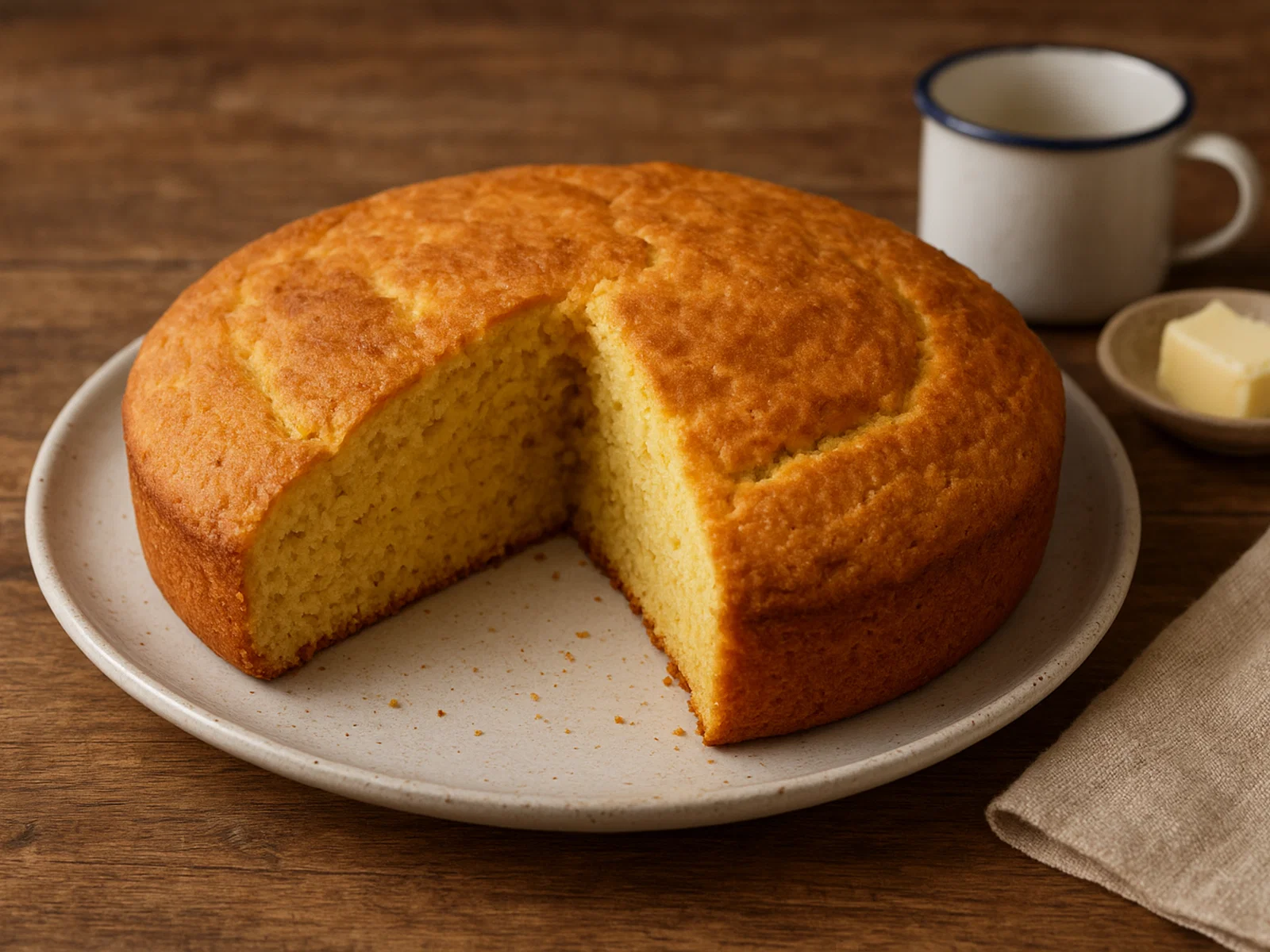 Bermuda Johnny Cake (karibisches Maisbrot)