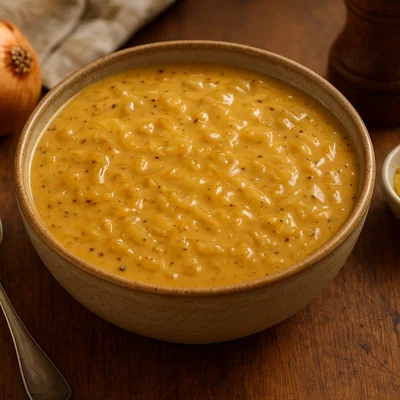 Klassische Sauce Robert (französische Senf-Zwiebel-Sauce)