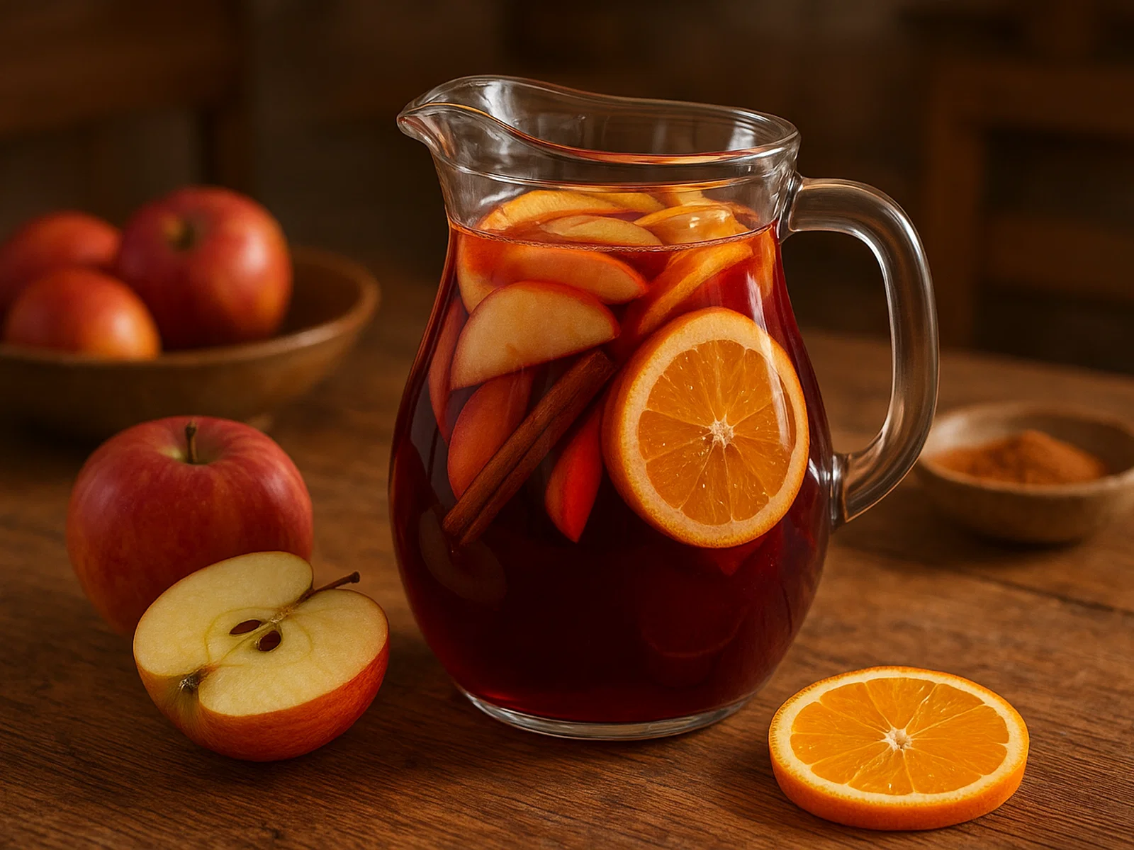 Apfel-Zimt-Sangria
