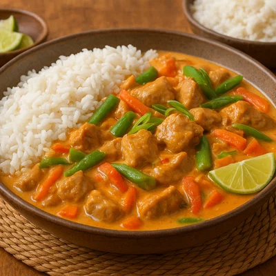 Pulaka – Polynesischer Schweinefleischtopf mit Kokossoße und Gemüse