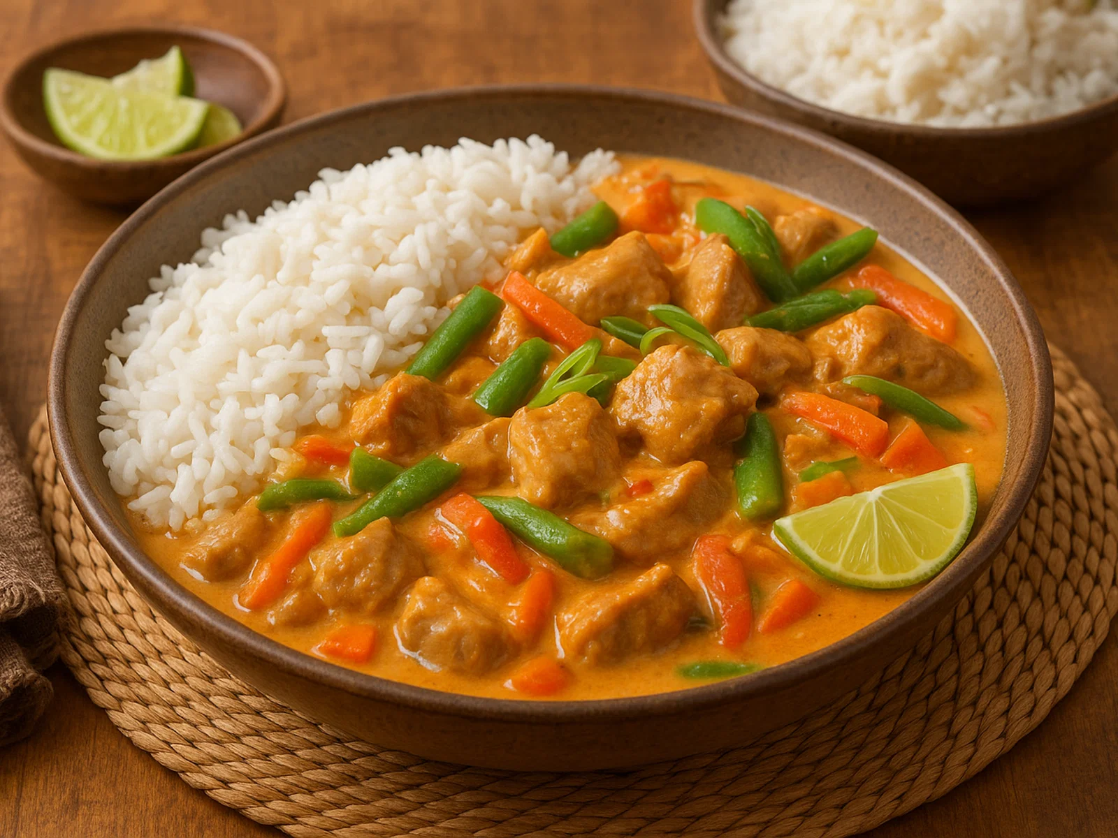 Pulaka – Polynesischer Schweinefleischtopf mit Kokossoße und Gemüse