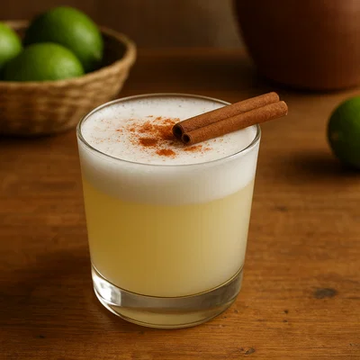 Klassischer Pisco Sour mit Zimt