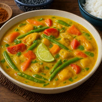 Fiji Curry mit Gemüse und Kokosmilch