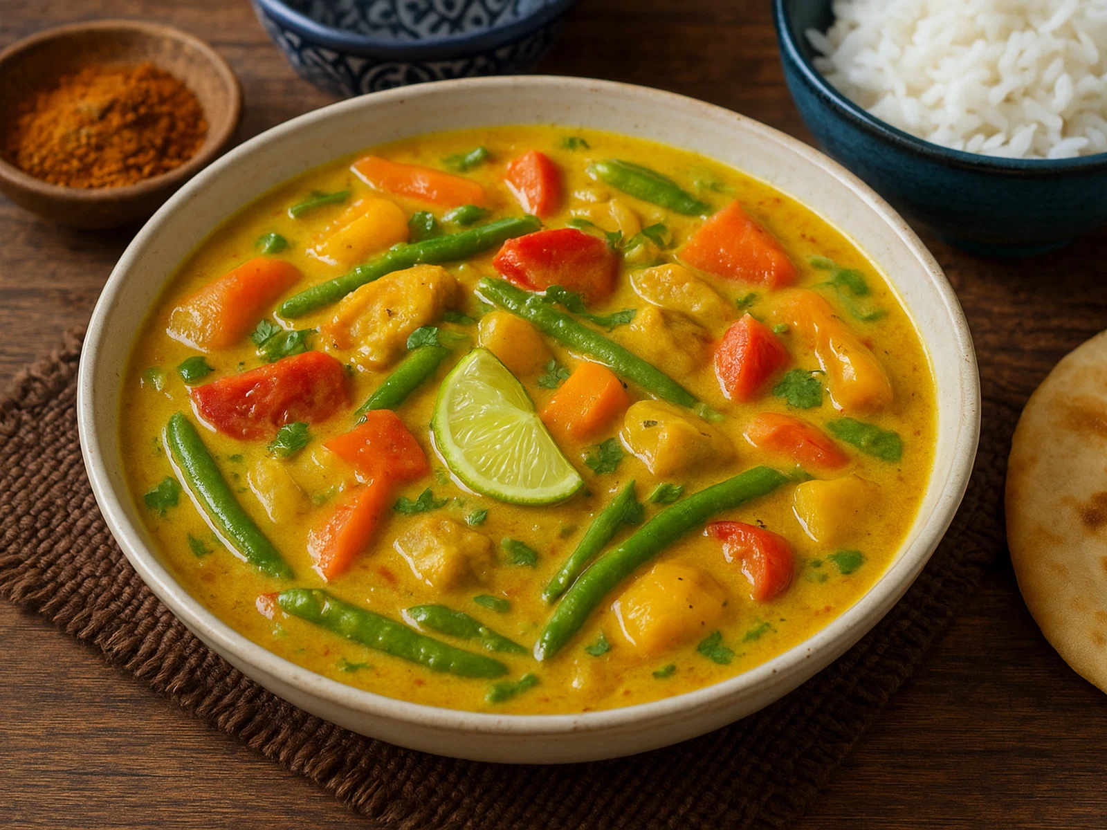 Fiji Curry mit Gemüse und Kokosmilch