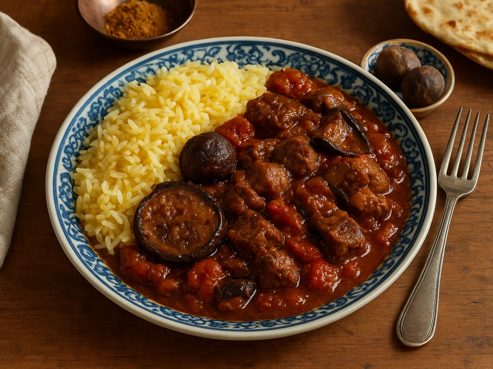 Khoresht-e Bademjan (Persischer Auberginen-Lamm-Eintopf)