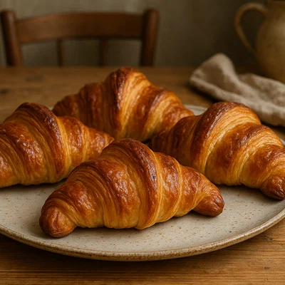 Hausgemachte Butter-Croissants