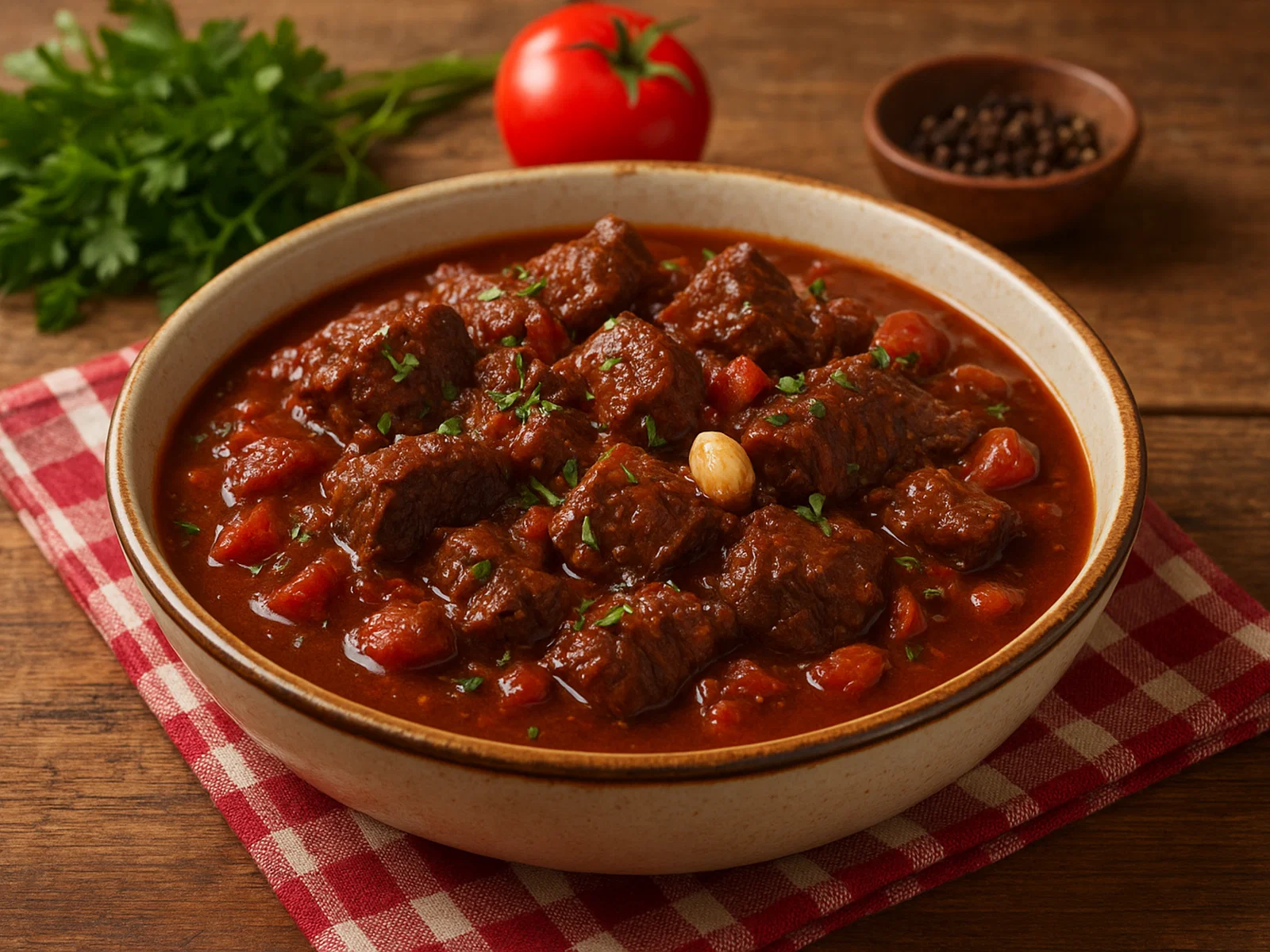 Santo Beef – würzig geschmortes Rindfleisch