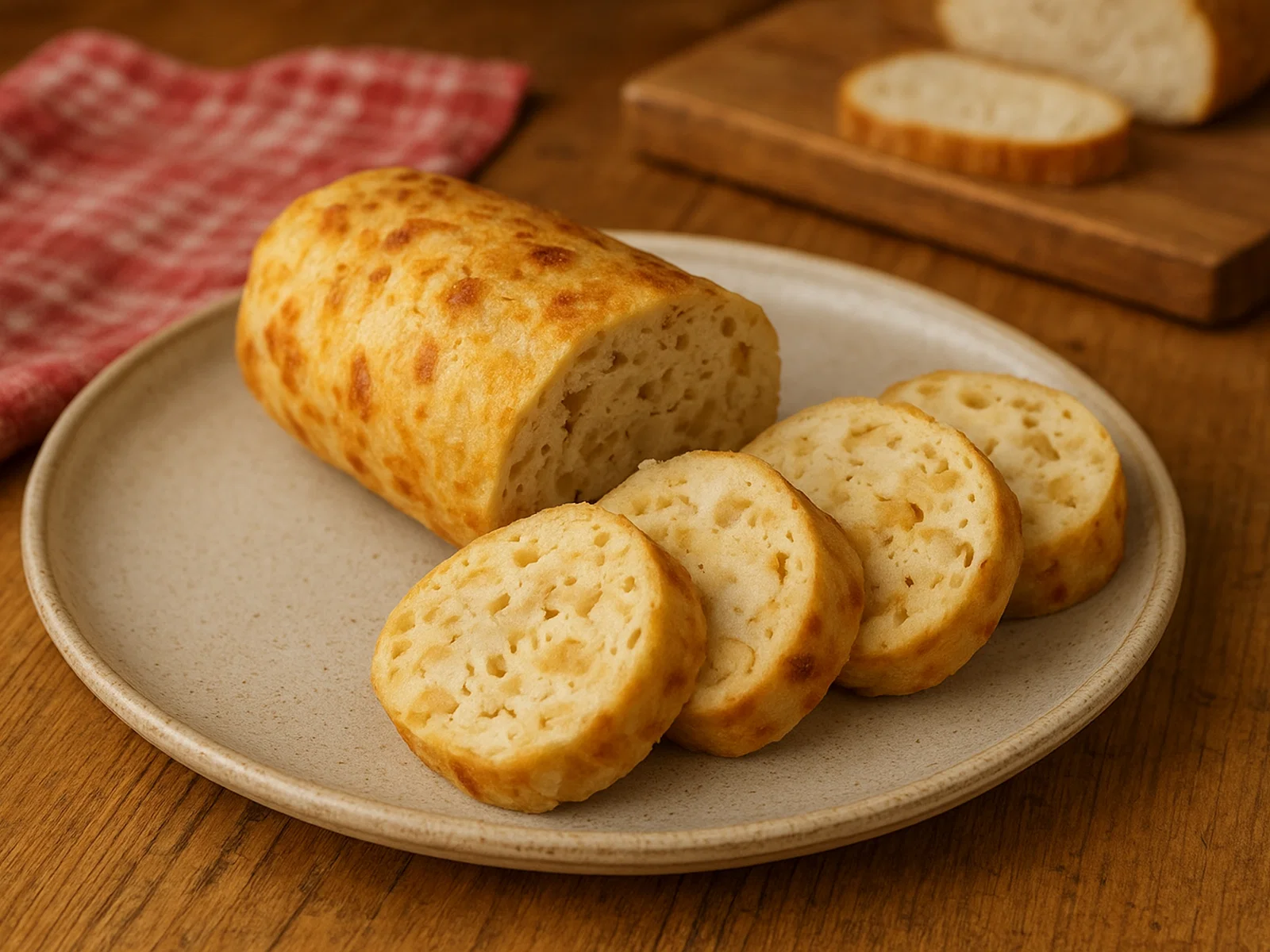 Böhmische Knedlíky (tschechische Semmelknödelrolle)