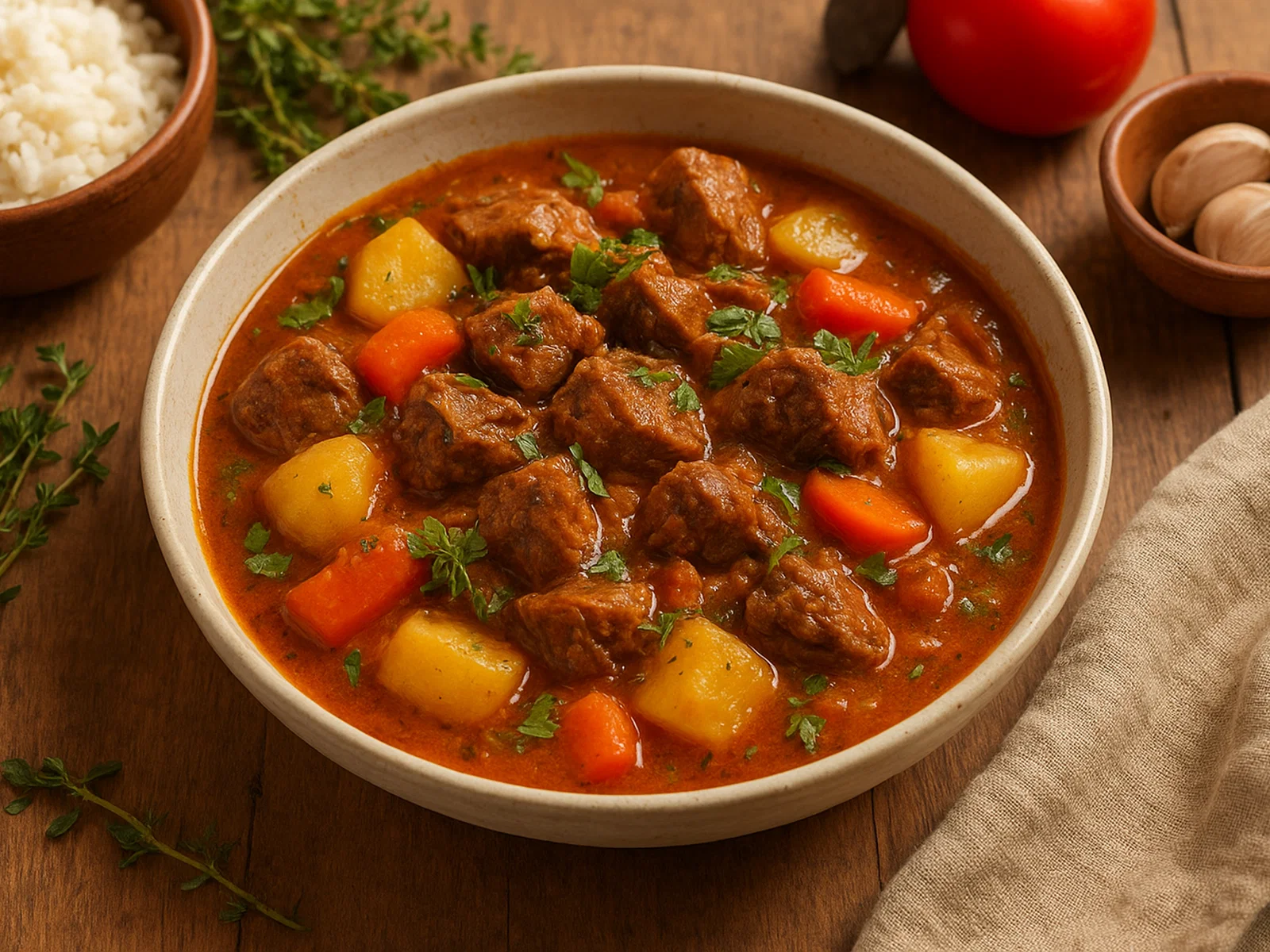 Karibischer Goat Water Stew (Ziegeneintopf)