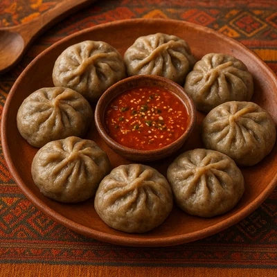 Hoentay – Bhutanische Buchweizen-Teigtaschen mit Käse-Spinat-Füllung