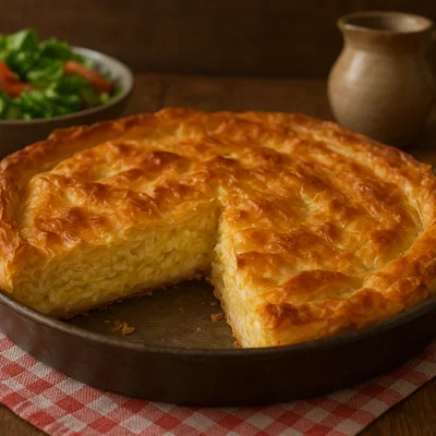 Serbische Gibanica mit Käse-Ei-Füllung