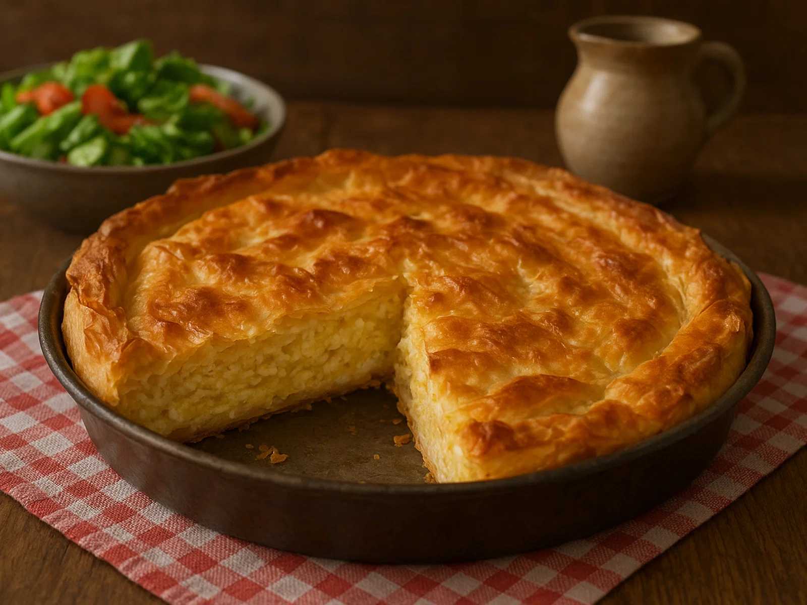 Serbische Gibanica mit Käse-Ei-Füllung