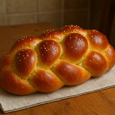 Traditionelle geflochtene Challah