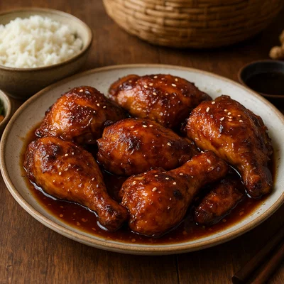 Asiatisch mariniertes Hähnchen aus dem Ofen