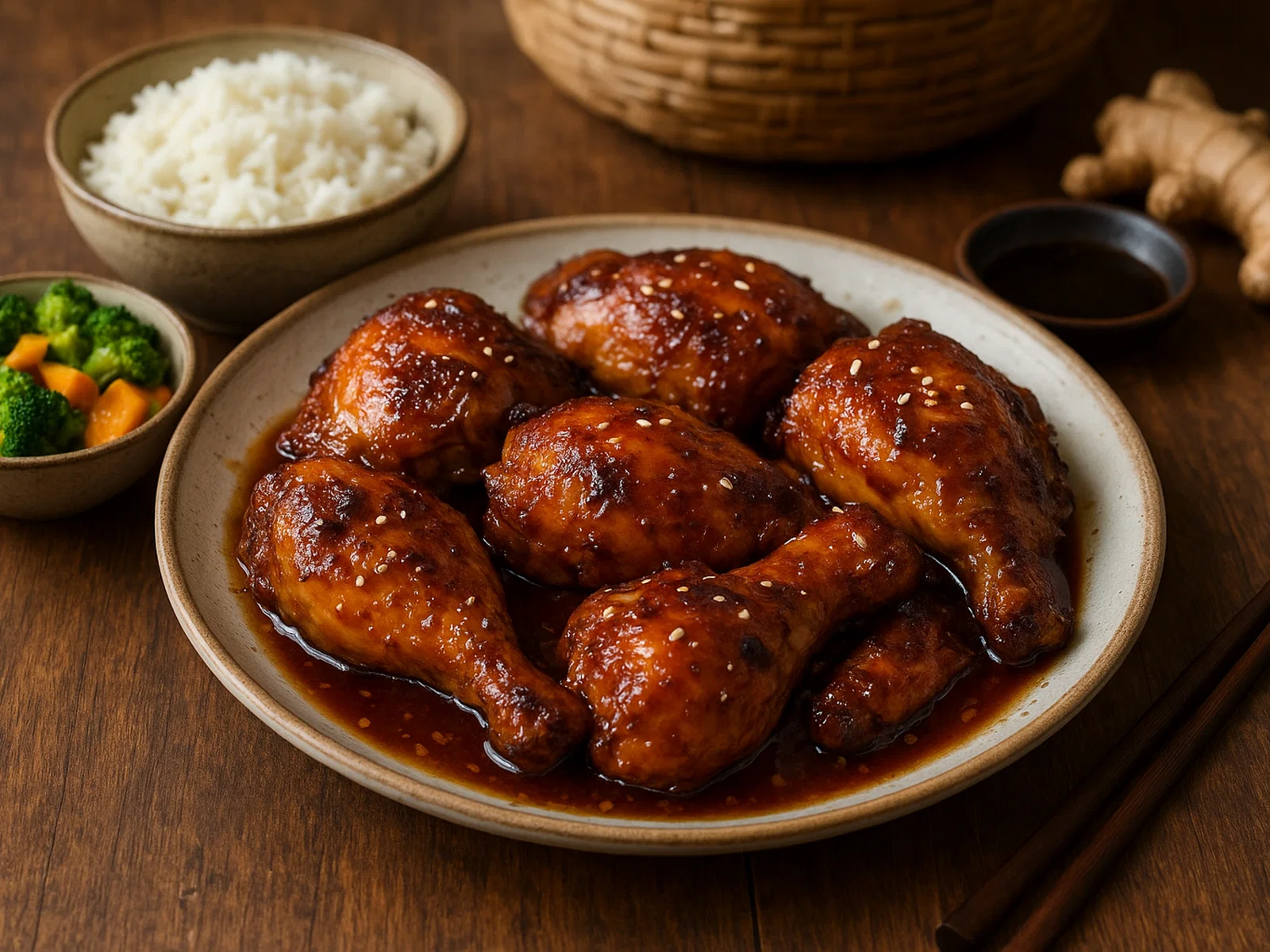 Asiatisch mariniertes Hähnchen aus dem Ofen
