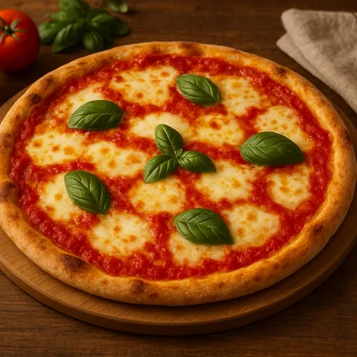 Klassische hausgemachte Pizza Margherita (Grundrezept)